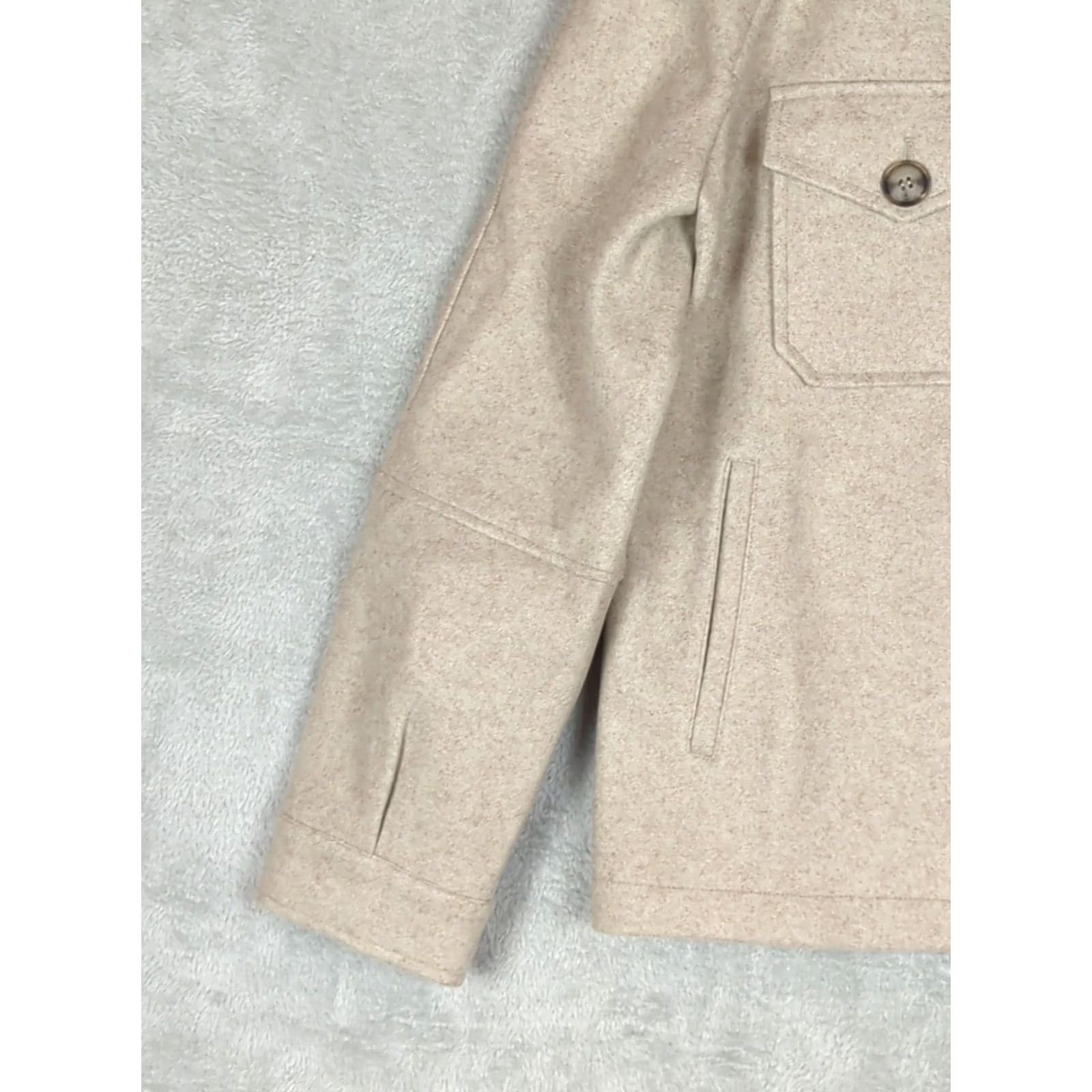 AVEC LES FILLES VINTAGE Anthropologie Avec Les Filles Jacket Womens L Oatmeal Relaxed fit Minimalist Size L / US 10 / IT 46 - 5 Thumbnail