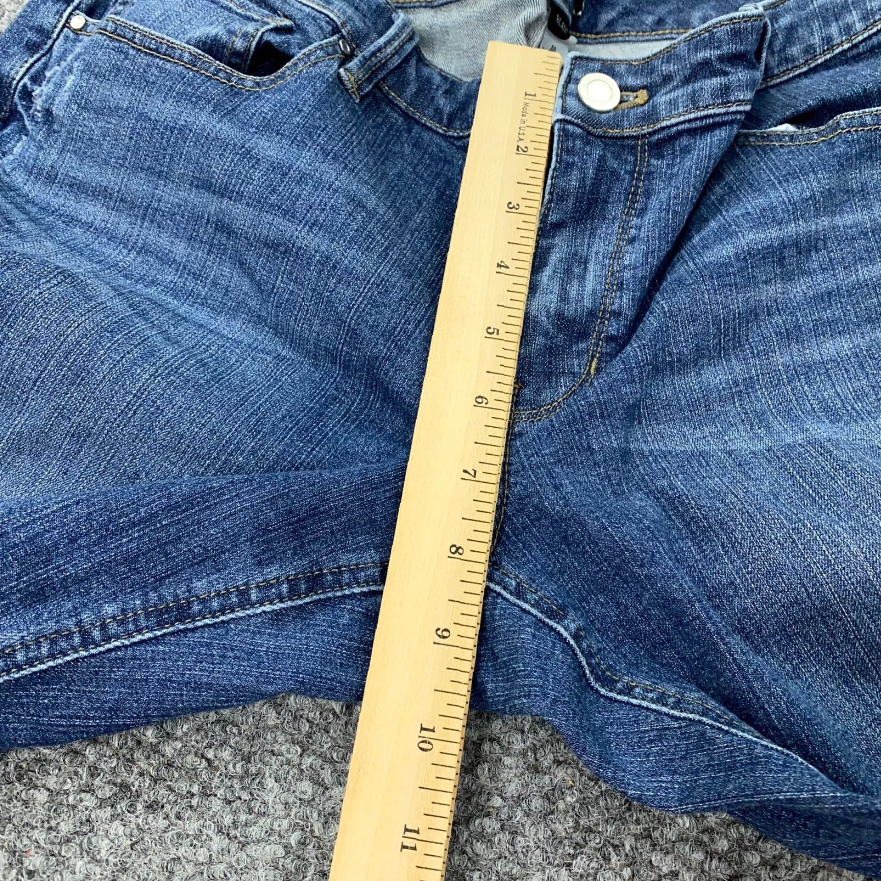 White House Black Market White House Black Market Blanc Womens Jeans Size 10 Blue Low Rise Distressed Size 34" / US 12 / IT 48 - 7 Thumbnail