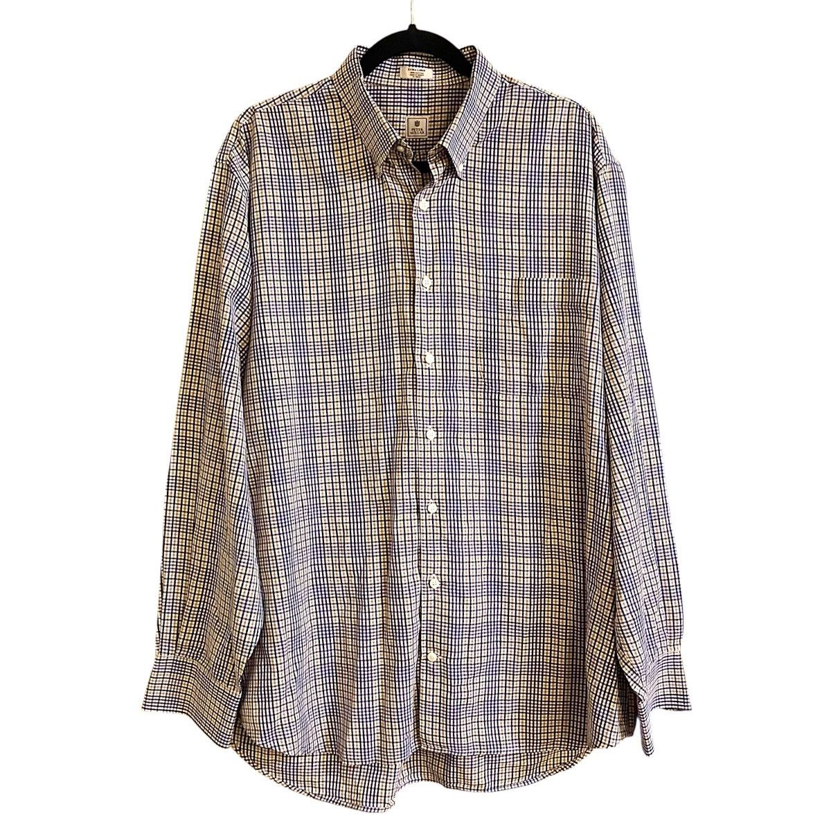 Peter Millar Peter Millar XL Button-Down Shirt Purple Tan Black Plaid Size US XL / EU 56 / 4 - 5 Thumbnail