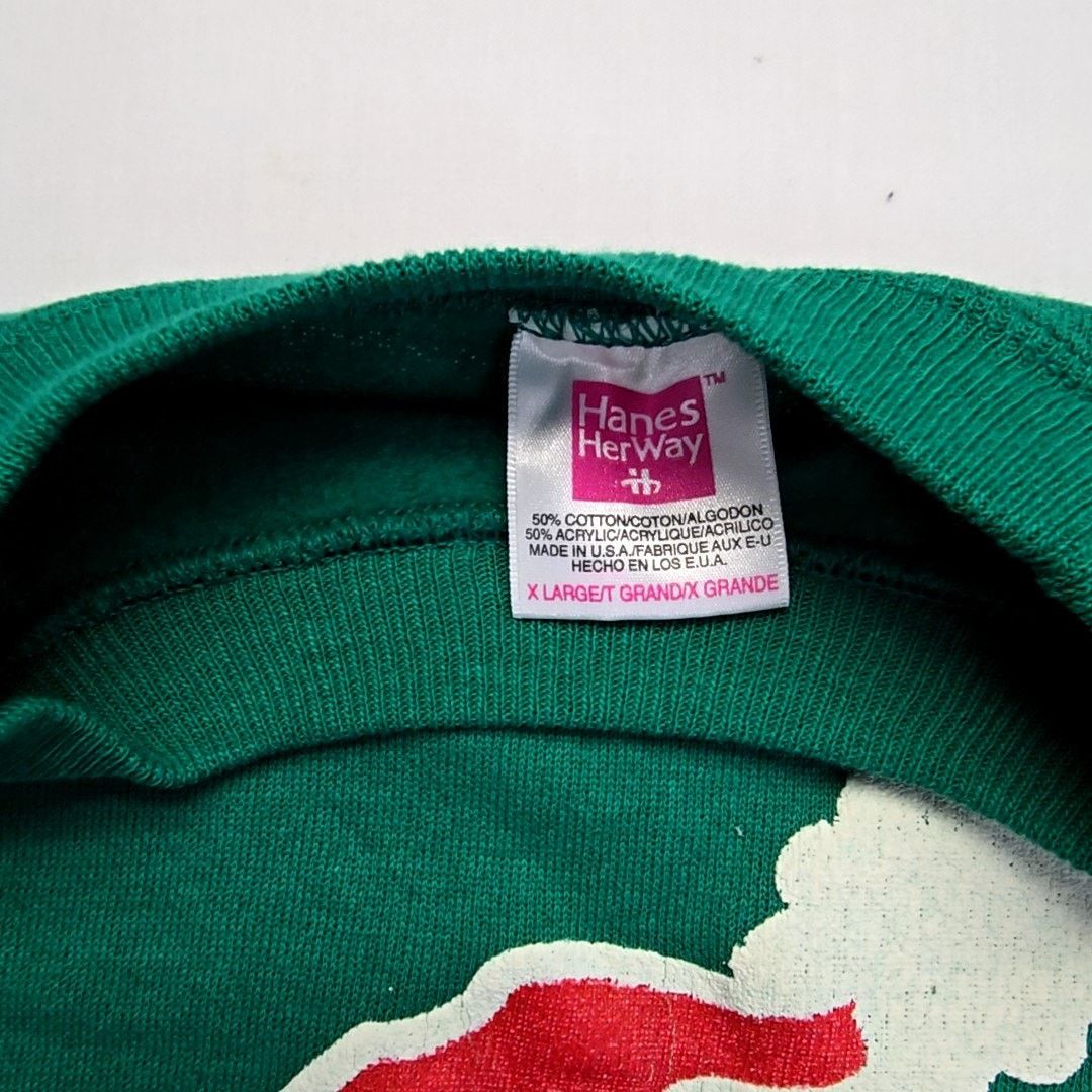 Vintage Vintage Shopping Sweatshirt Graphic Green Christmas 90s XL Size XL / US 12-14 / IT 48-50 - 7 Thumbnail