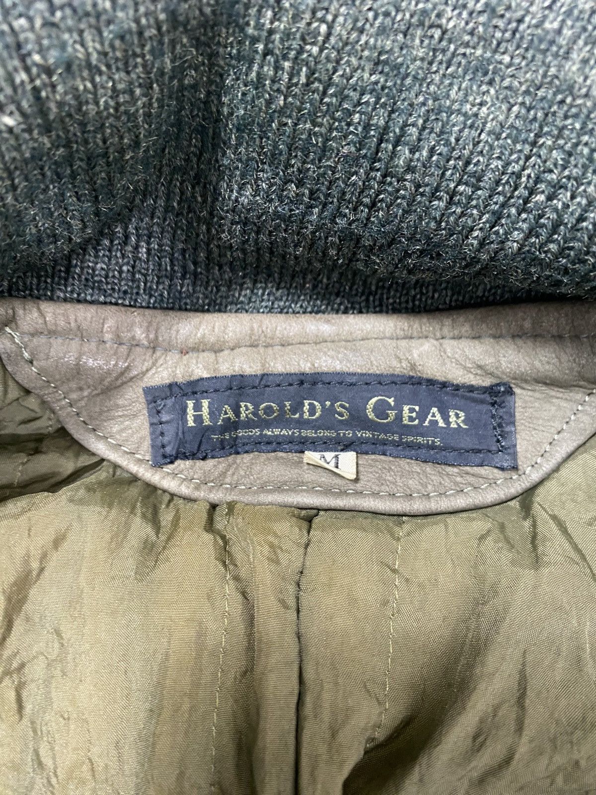Genuine Leather Vintage Harolds Gear Leather Jacket Size US M / EU 48-50 / 2 - 14 Thumbnail