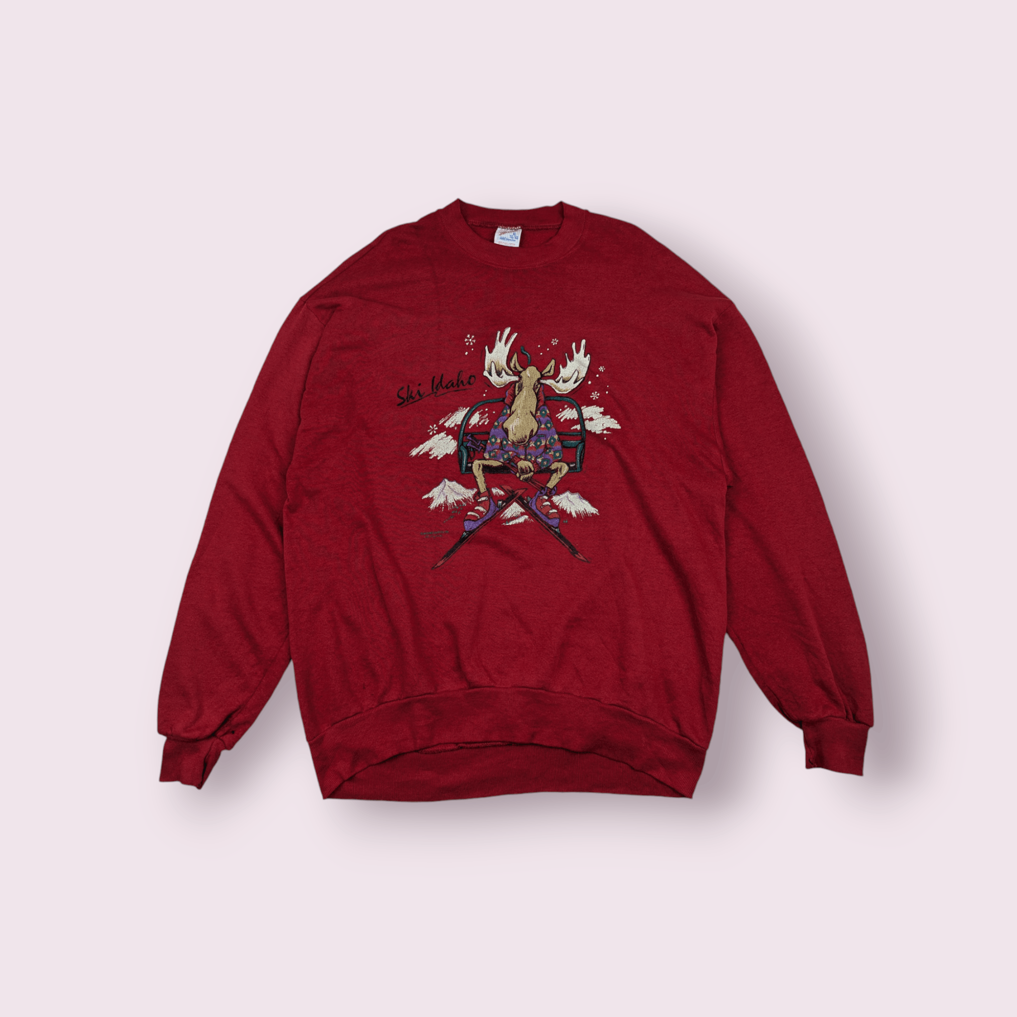 Jerzees Vintage 90's SKI IDAHO Rudolph Jumper Sweatshirt Size US XL / EU 56 / 4 - 1 Thumbnail