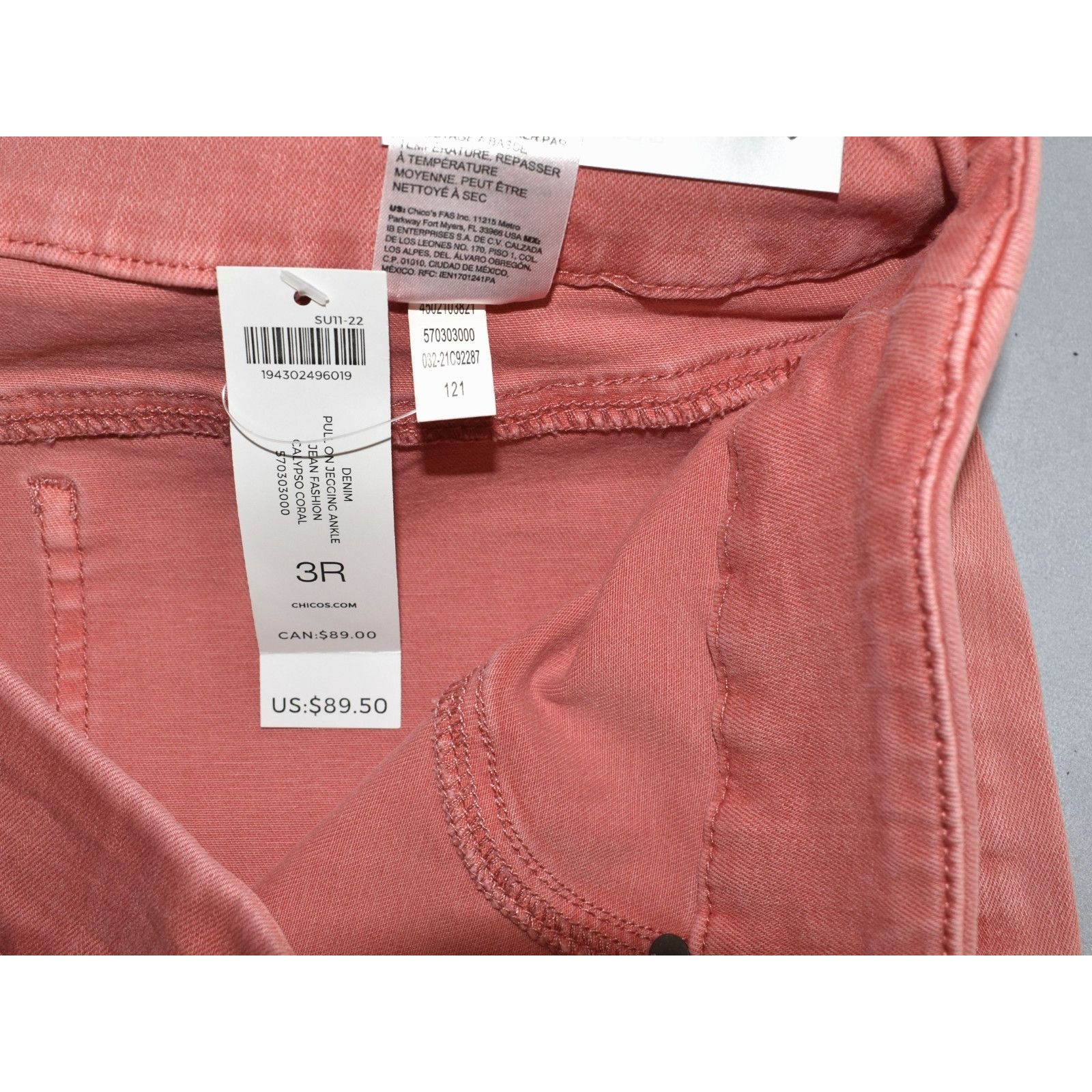 Chicos NWT CHICOS Denim Pull On Ankle Jegging Jeans Size US 16R $90 Size 38" / US 16 / IT 52 - 6 Thumbnail
