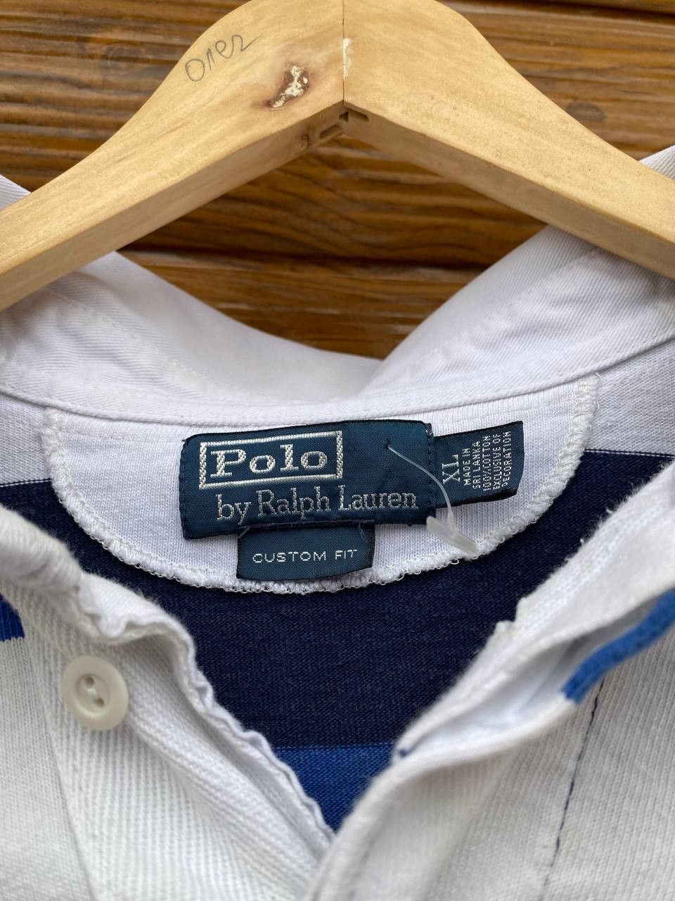 Polo Ralph Lauren × Ralph Lauren × Vintage Polo Ralph Lauren vintage striped rugby polo shirt Size US XL / EU 56 / 4 - 3 Thumbnail