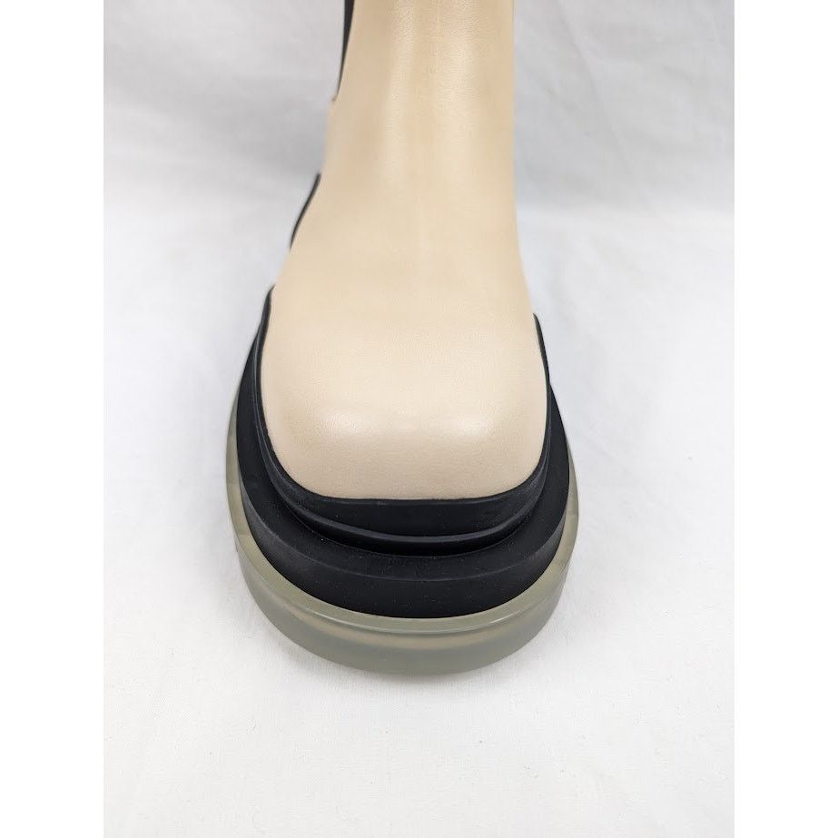 Bottega Veneta o1rshd1 Vegetal Calfskin Stiv Pel Boots in Butter/Black Size US 11 / EU 44 - 7 Thumbnail
