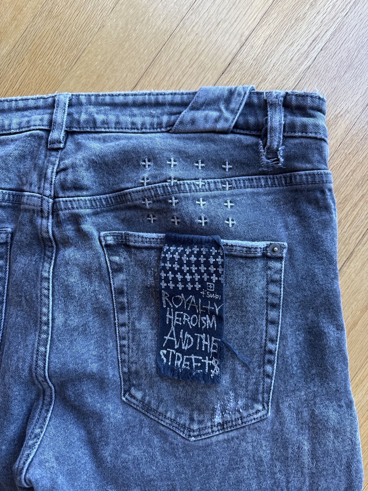 Ksubi Ksubi Distressed Skinny Denim Black Washed Size US 32 / EU 48 - 1 Thumbnail
