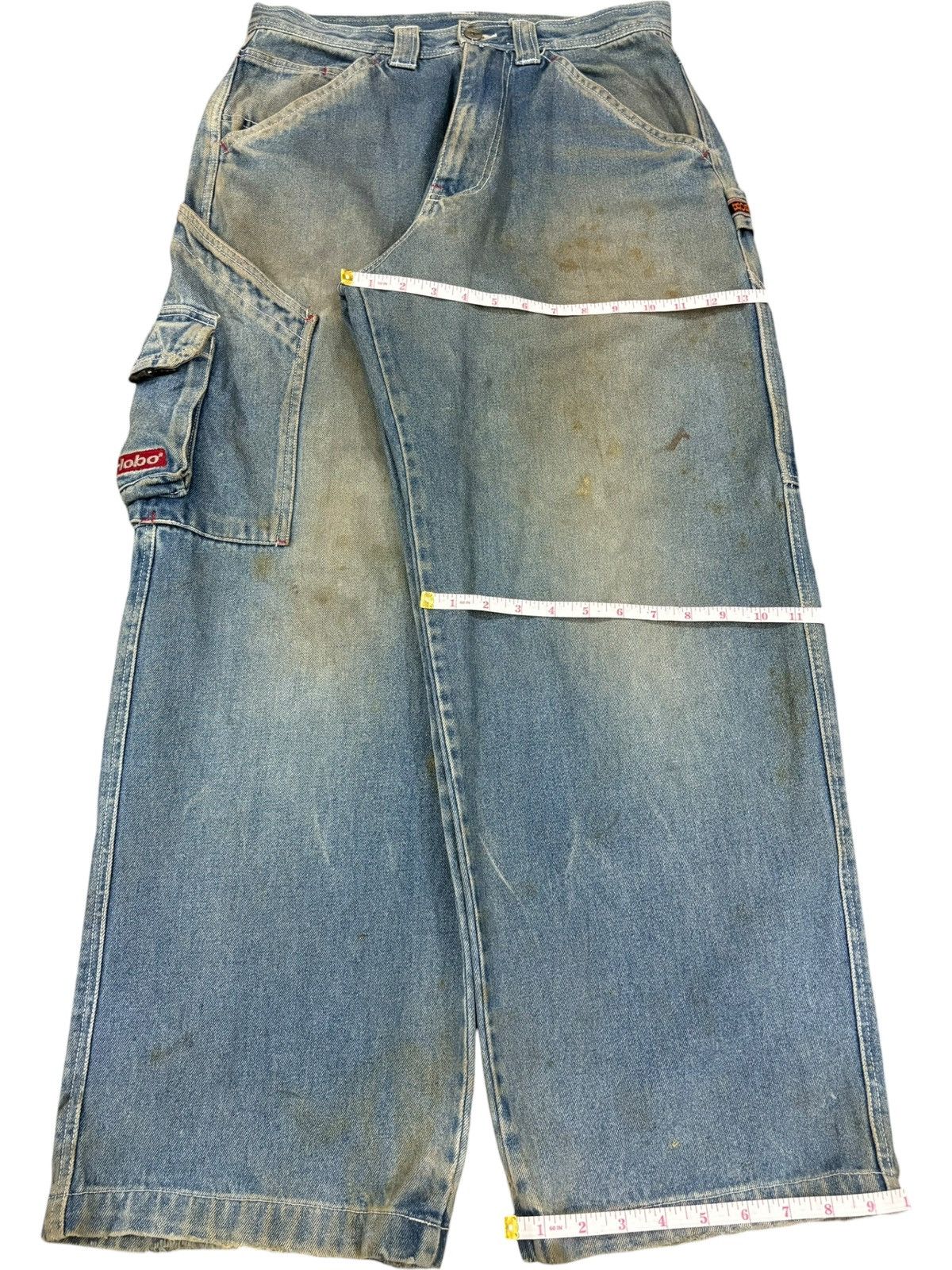 Hobo Vintage Hobo Cargo Carpenter Mud Wash Baggy Jeans Size US 31 - 13 Thumbnail