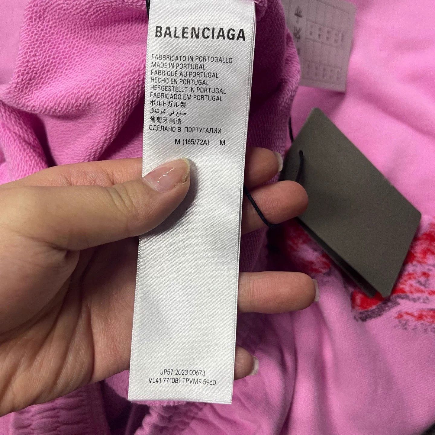 Balenciaga Balenciaga Pink Logo Mid-Waist Pants M Size 27" / US 4 / IT 40 - 4 Thumbnail