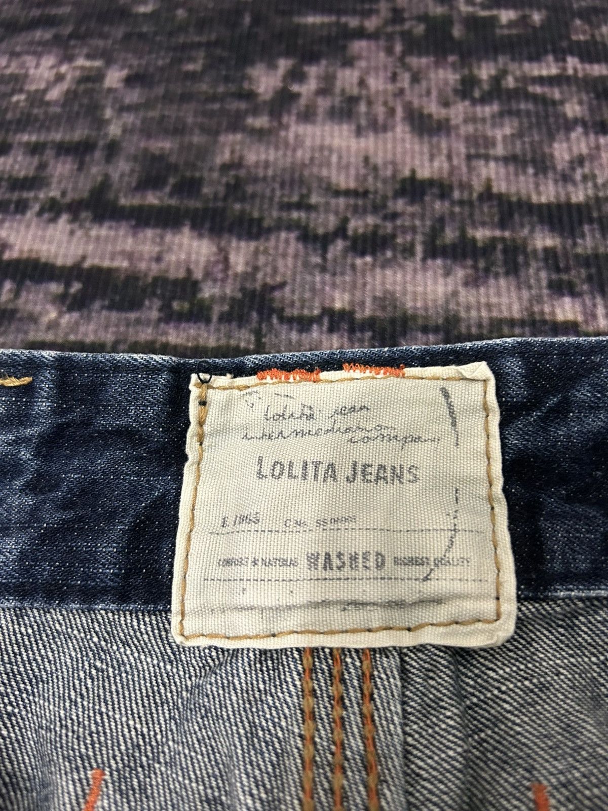 Tornado Mart Lolita Mud Clawmark Leather Pocket Back Flare Jeans Size US 30 / EU 46 - 14 Thumbnail