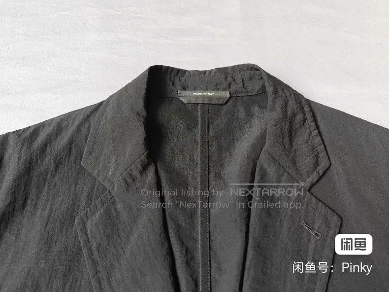 Other Hermes Casual suit jacket, black, nylon windbreaker fabric Size 48R - 8 Thumbnail
