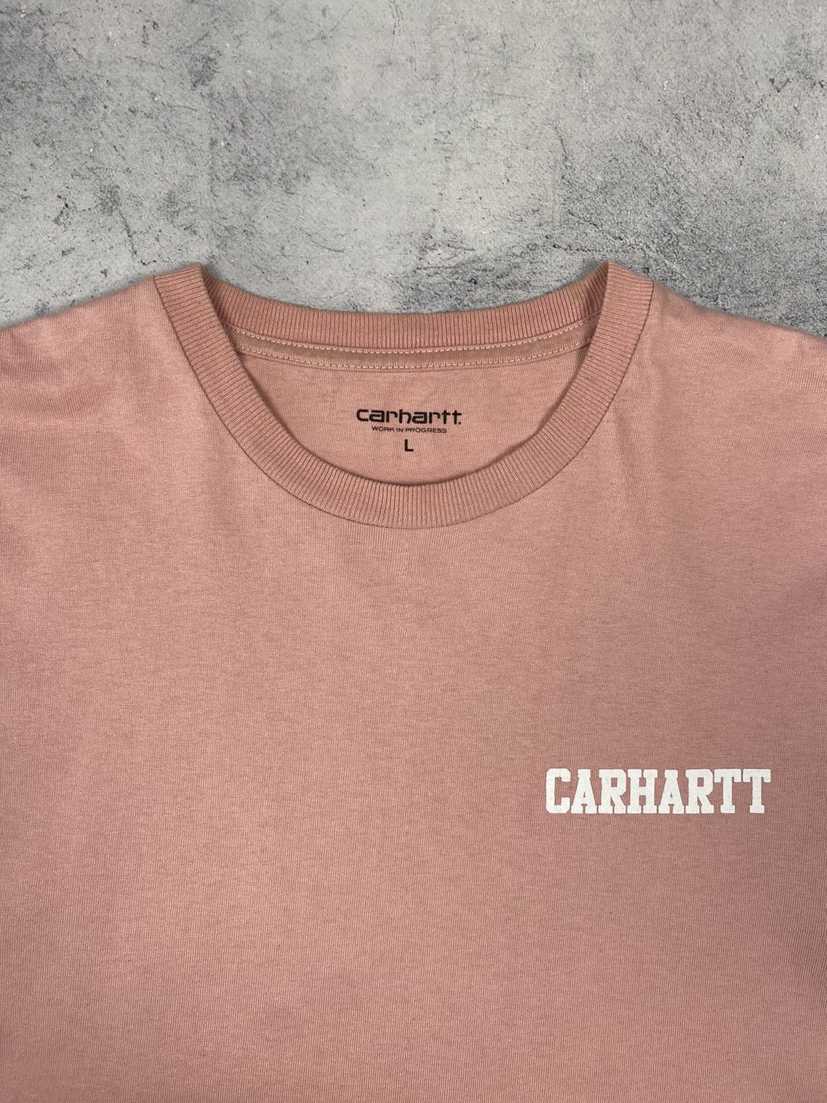 Carhartt Carhartt Work in Progress Pink T Shirt Size L Size US L / EU 52-54 / 3 - 5 Thumbnail