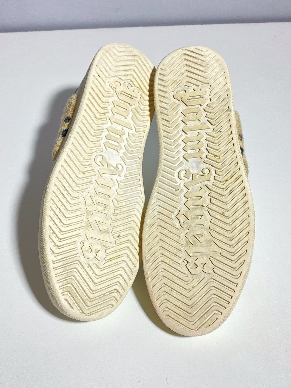 Palm Angels Palm Angels Teddy Bear Logo White Leather Sneakers Size US 10 / EU 43 - 15 Thumbnail