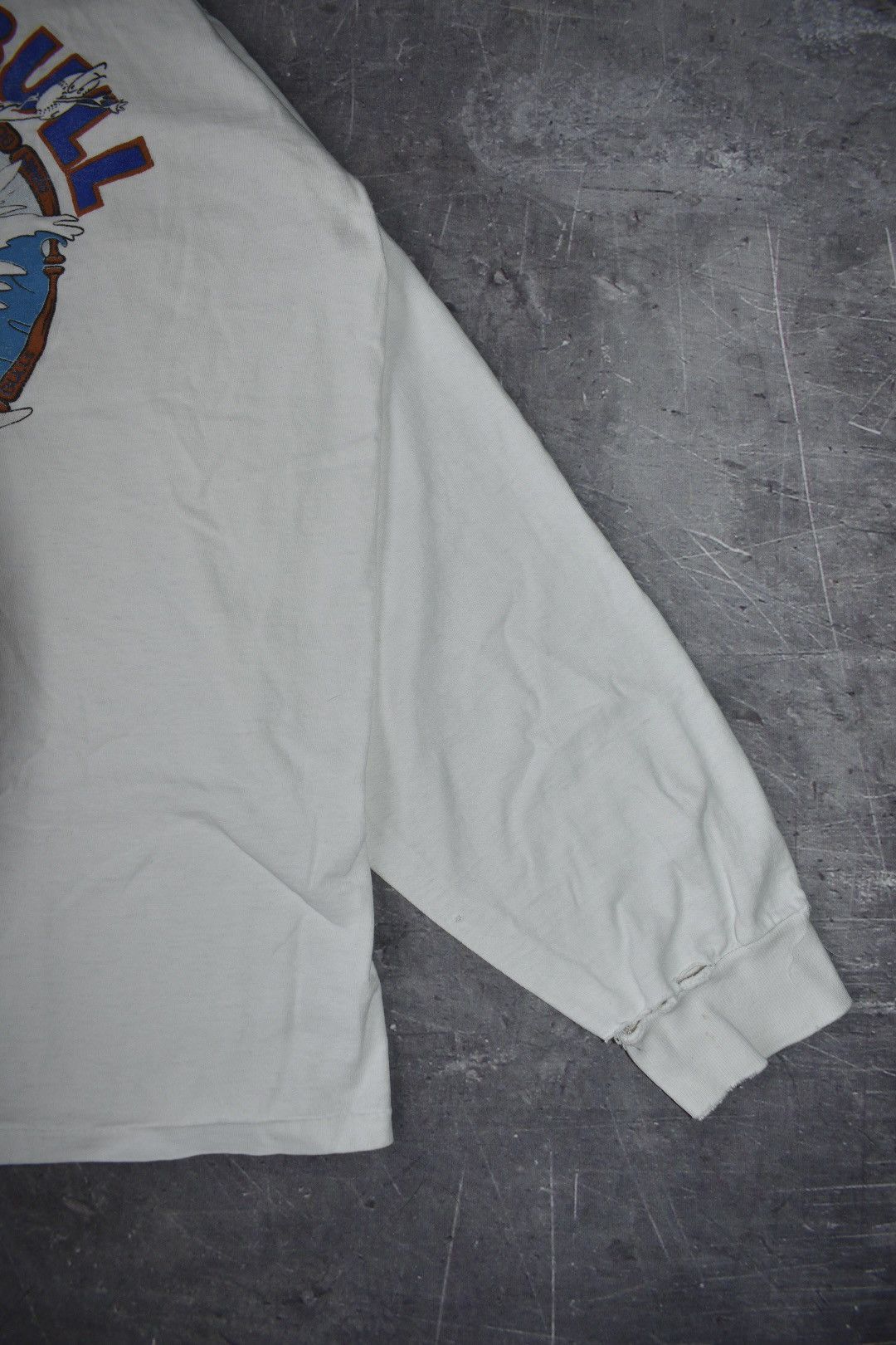 Vintage Distressed Vintage 90s Durham Bulls Long Sleeve T-Shirt Size US XXL / EU 58 / 5 - 8 Thumbnail