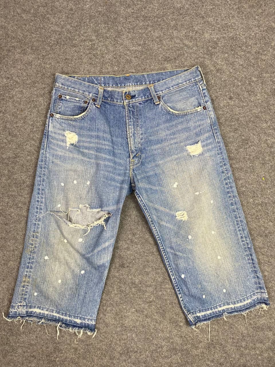 Levi's vintage levis 503 short denim distressed Size US 36 / EU 52 - 8 Thumbnail