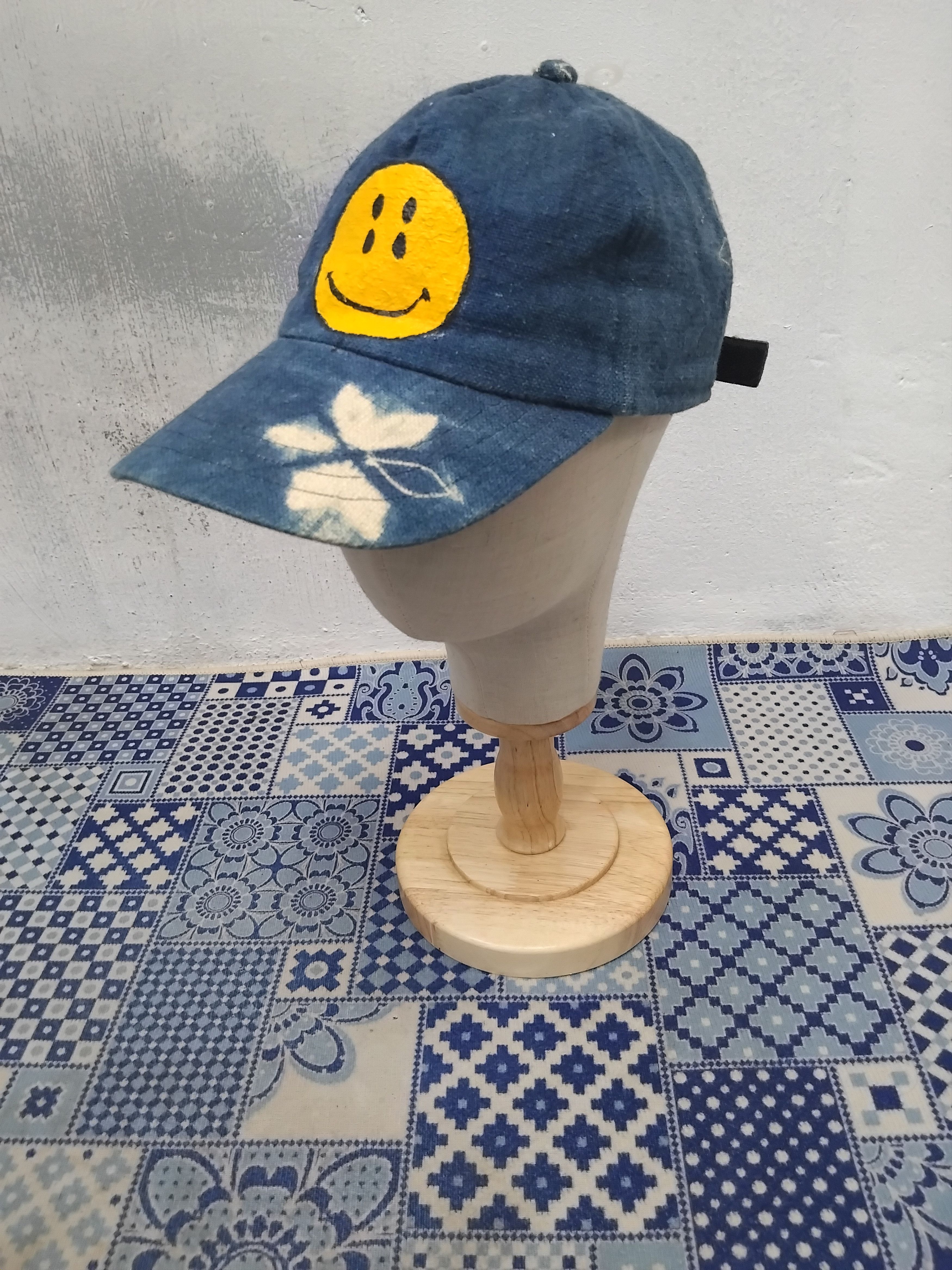 Japanese Brand Inspired Japanese style blue custom cap Size ONE SIZE - 1 Thumbnail