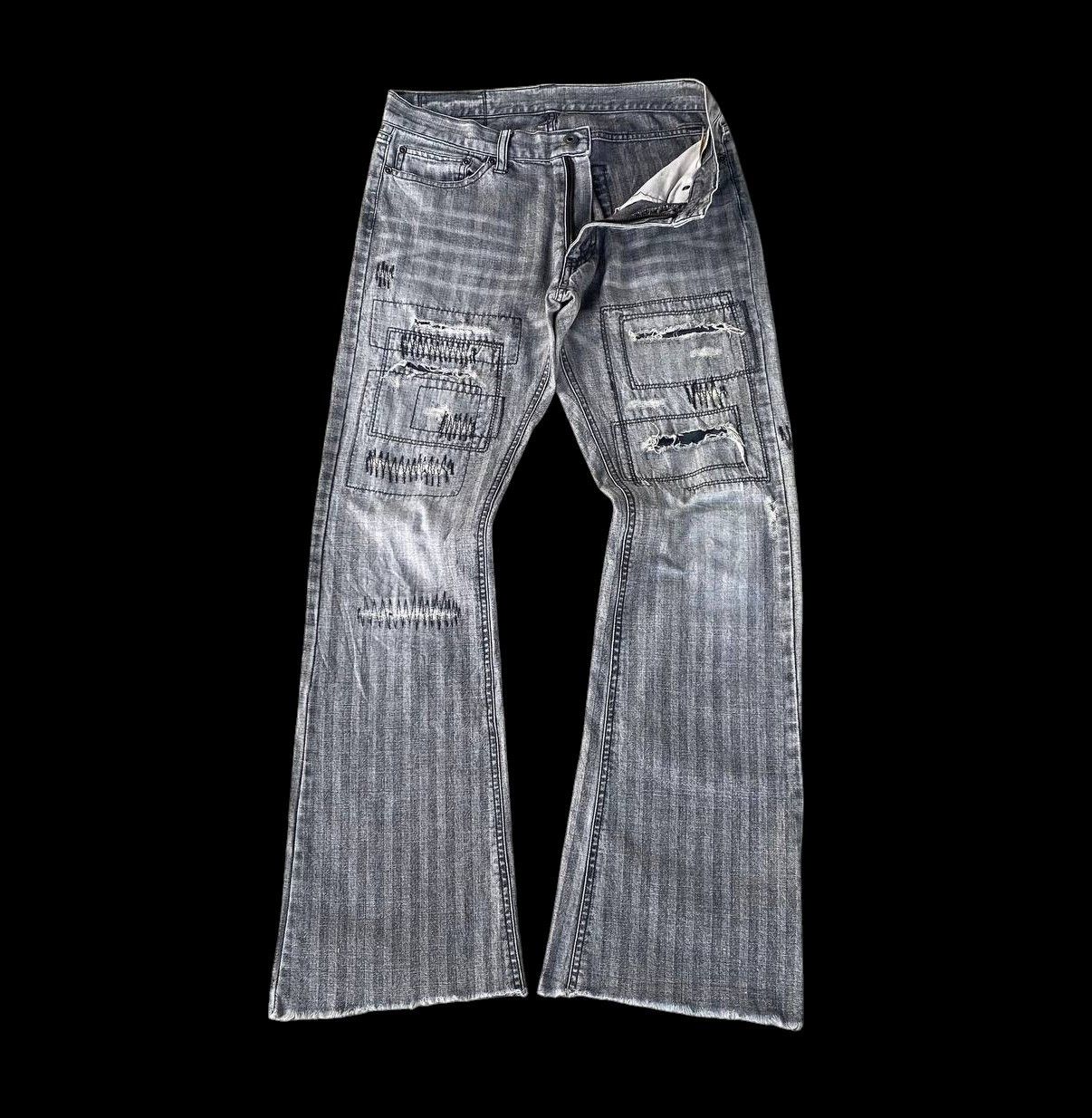 Tornado Mart Japan Archival Difference Rupert Flare Distressed ReleaseHem Size US 29 - 8 Thumbnail