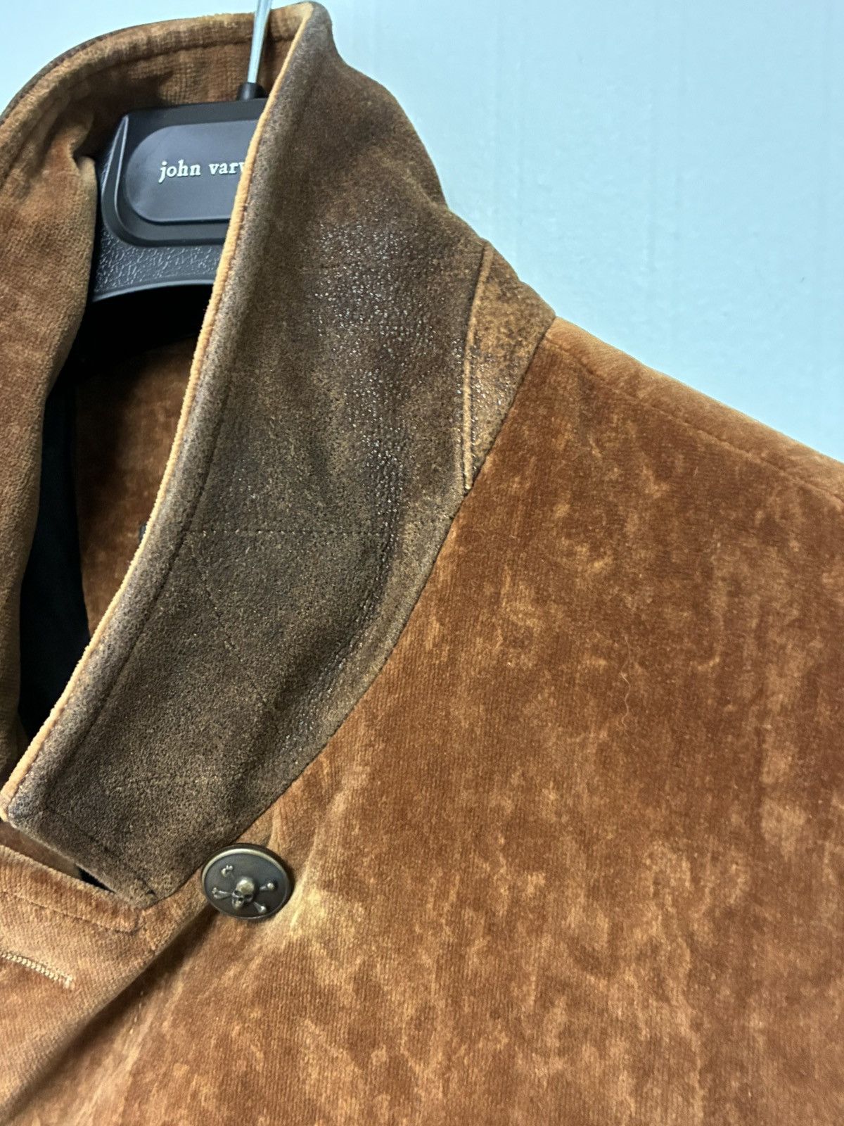 John Varvatos Double Breasted Velvet Coat Jacket EU 56 USA 46 Size US XL / EU 56 / 4 - 11 Thumbnail