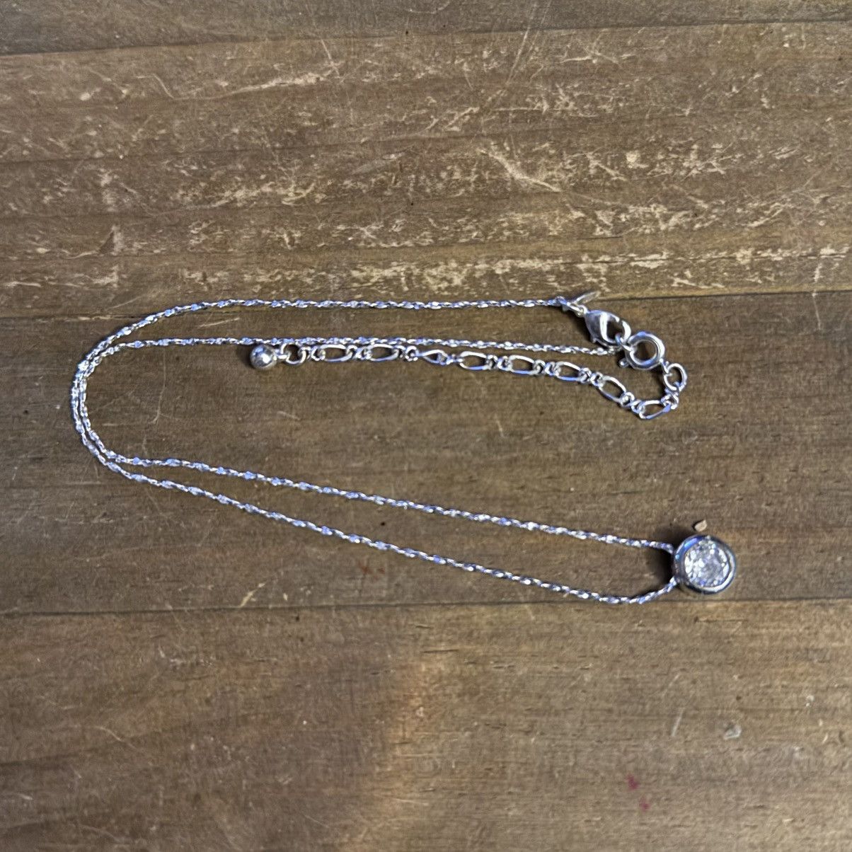 Vintage Avon silver tone bezel CZ necklace and earrings set Size ONE SIZE - 2 Thumbnail