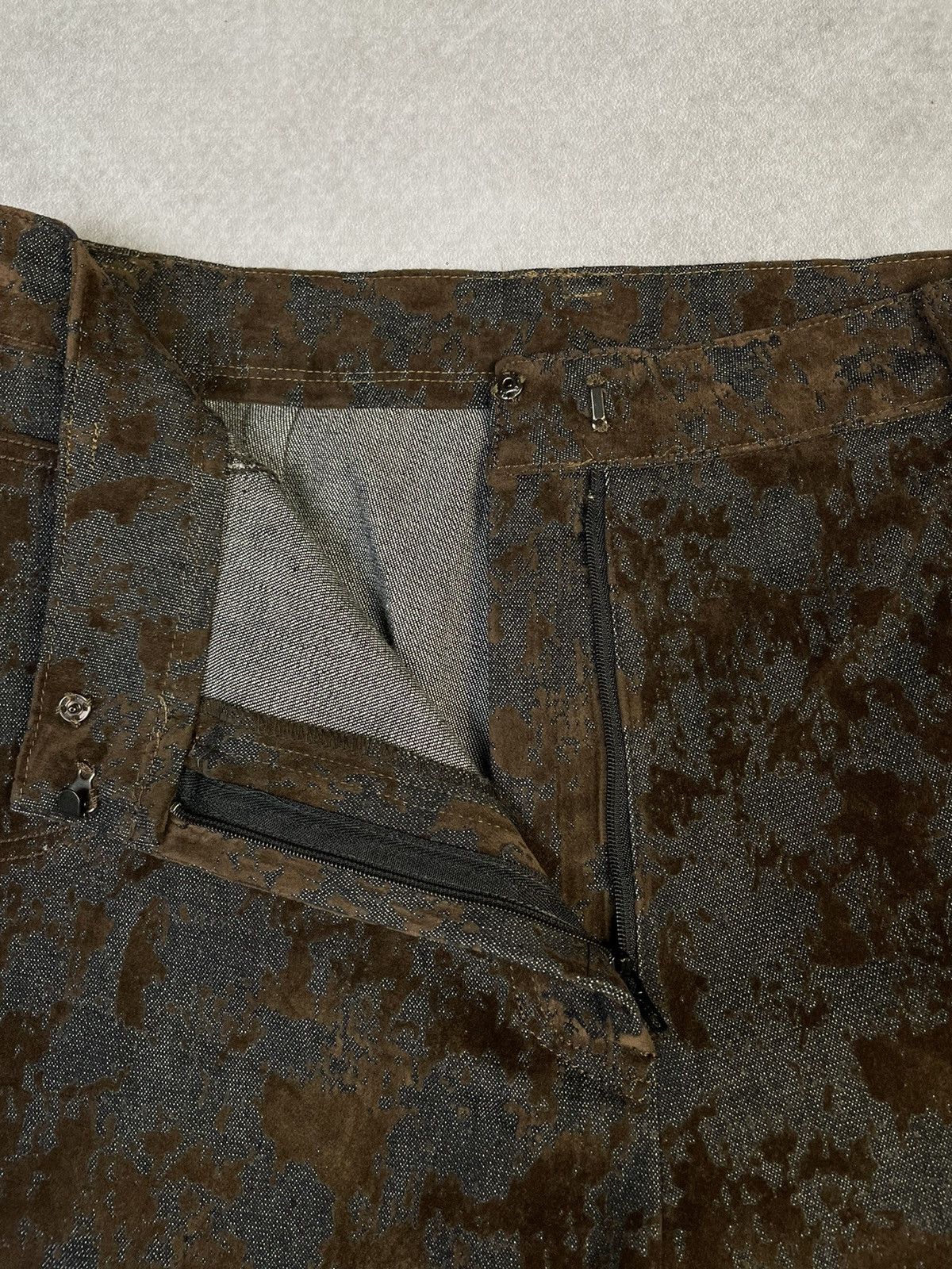 Tornado Mart 2000s Naiku 'Wizard' Flock Print Subtle Flare Jeans Size US 28 / EU 44 - 5 Thumbnail