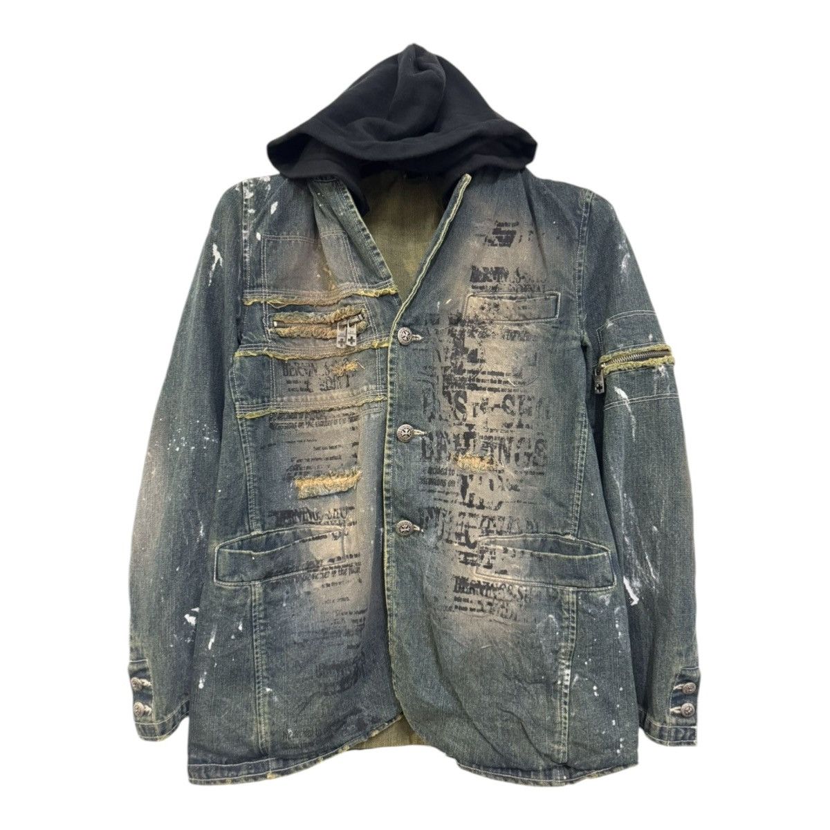 If Six Was Nine 💥PUNK DESIGN DESTROYED THRASHED BERNING SHO DENIM RARE Size US M / EU 48-50 / 2 - 1 Thumbnail