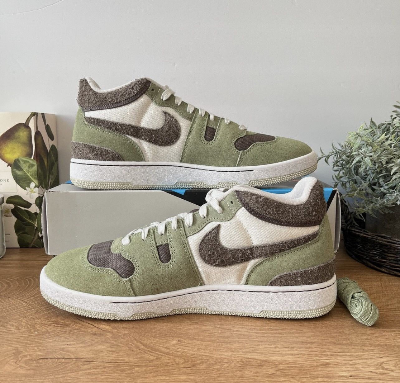 Nike Nike Green & Brown Attack Sneakers Size US 10.5 / EU 43-44 - 1 Thumbnail