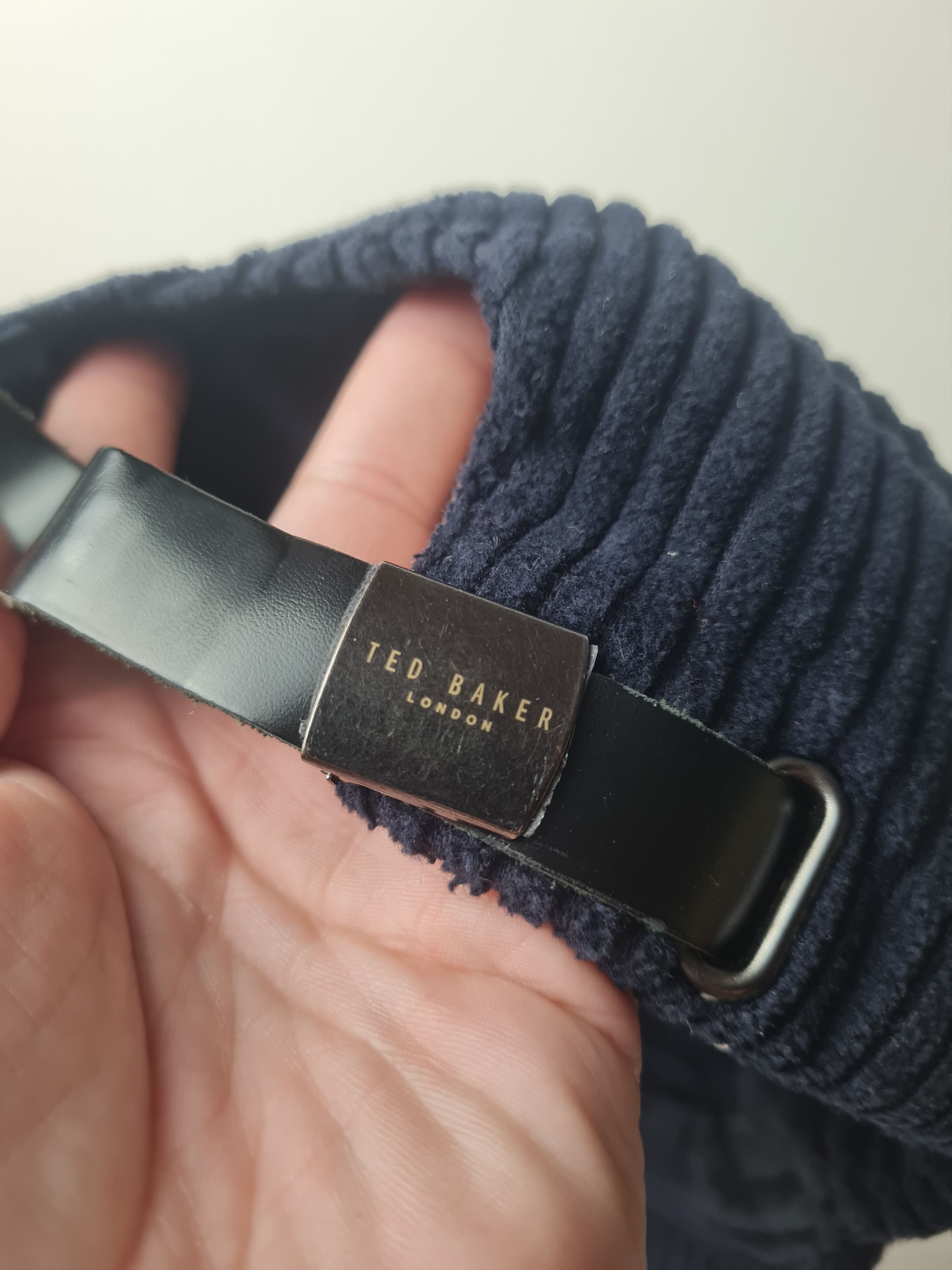 Ted Baker Ted Baker London Corduroy Baseball Cap Navy Hat Cord Cotton Size ONE SIZE - 12 Thumbnail