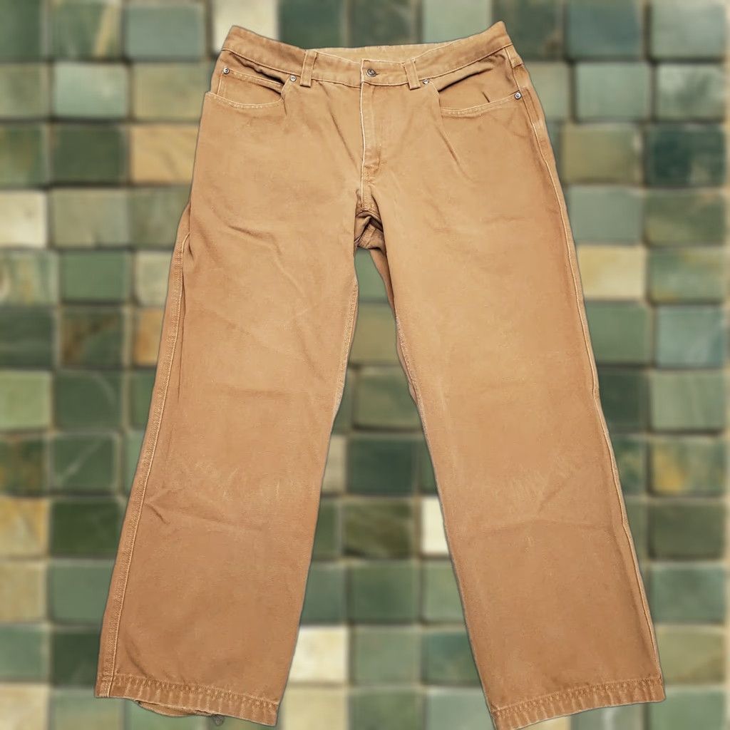 Vintage VINTAGE Duluth Mens Pants Chino Flat Front Canvas Brown 36x30 5-Pocket Workwear Casual Mens Size US 36 / EU 52 - 1 Thumbnail