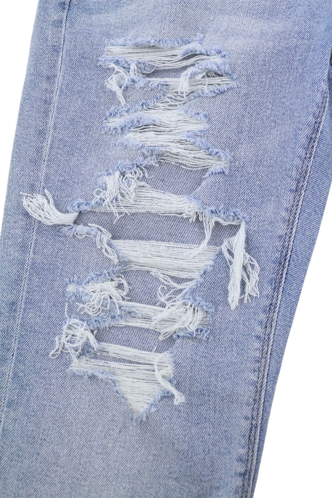 American Eagle Outfitters MOM W27 Blue Path Distress Jeans 88971 Size 27" / US 4 / IT 40 - 6 Thumbnail