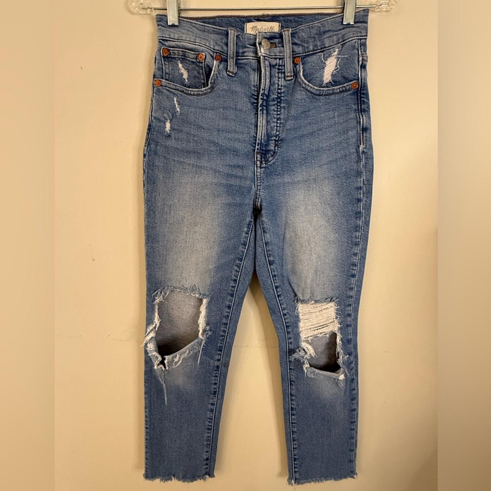 Madewell Madewell The Perfect Vintage Jean distressed denim SZ 24” Size 24" / US 00 / IT 34 - 1 Thumbnail