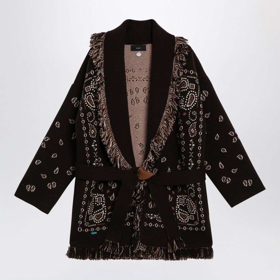 Alanui o1d2blof0724 Cardigan in Coffee Brown Size M / US 6-8 / IT 42-44 - 1 Thumbnail