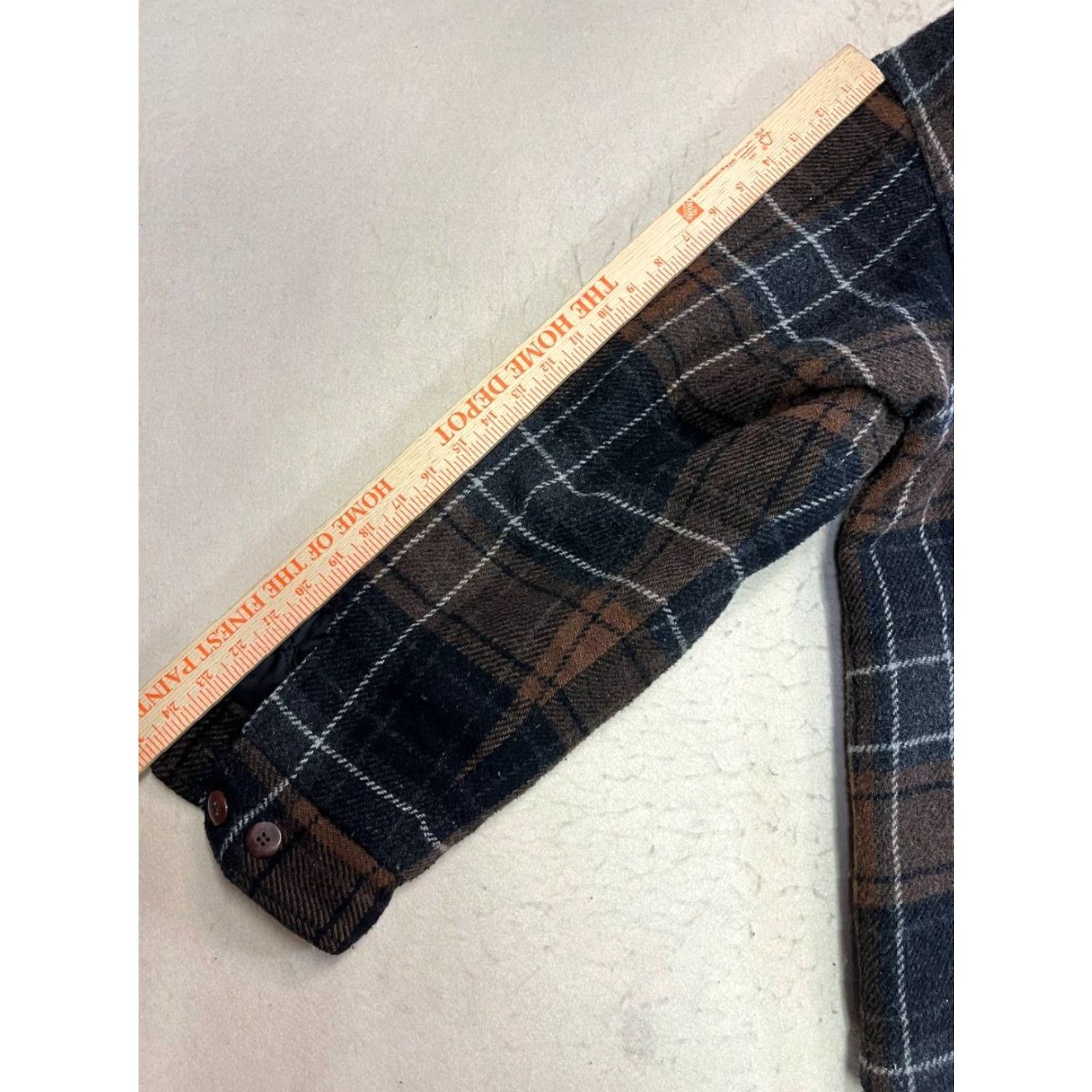 Vintage VINTAGE Life Adventures Shacket Jacket Mens L Plaid Wool Blend Insulated Nylon Lined Brown 80s 90s Classic Outdoor Size US L / EU 52-54 / 3 - 3 Thumbnail