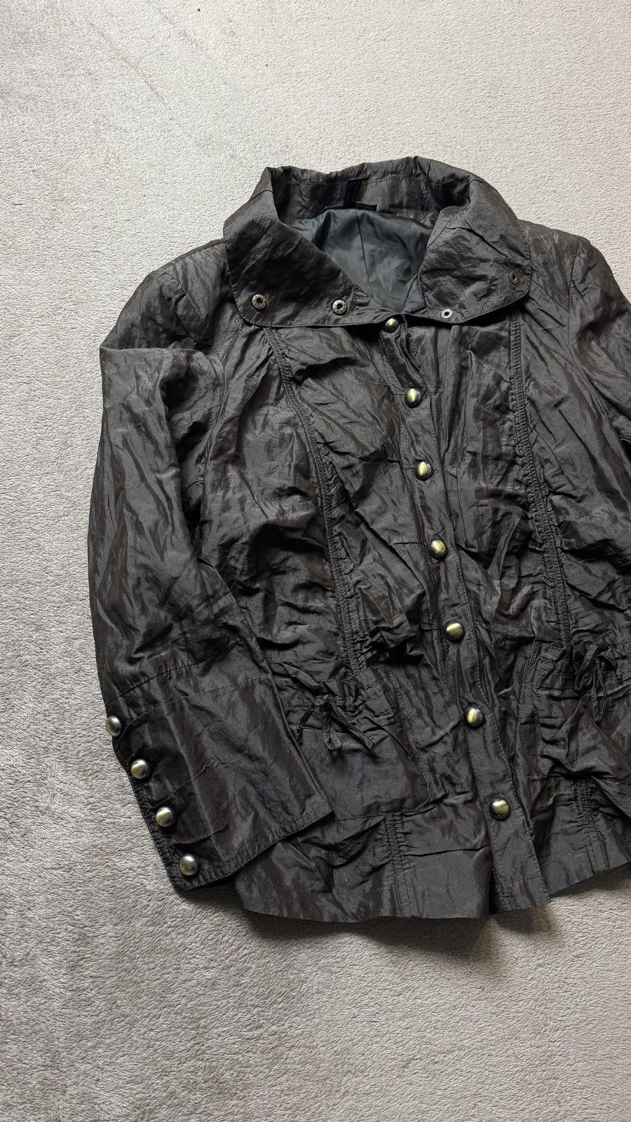 Japanese Brand Y2K Ruffle Silk Metall Button Ups Jacket cdg Steampunk LGB Size XXL / US 16-18 / IT 52-54 - 3 Thumbnail