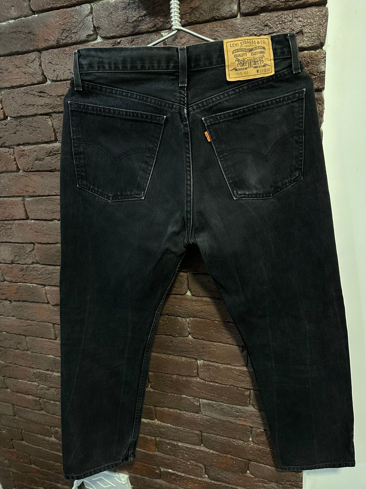 Pre-owned Levi's Vintage Levis 615 Jeans Stonewash Orange Tab Denim Pants 90's In Black