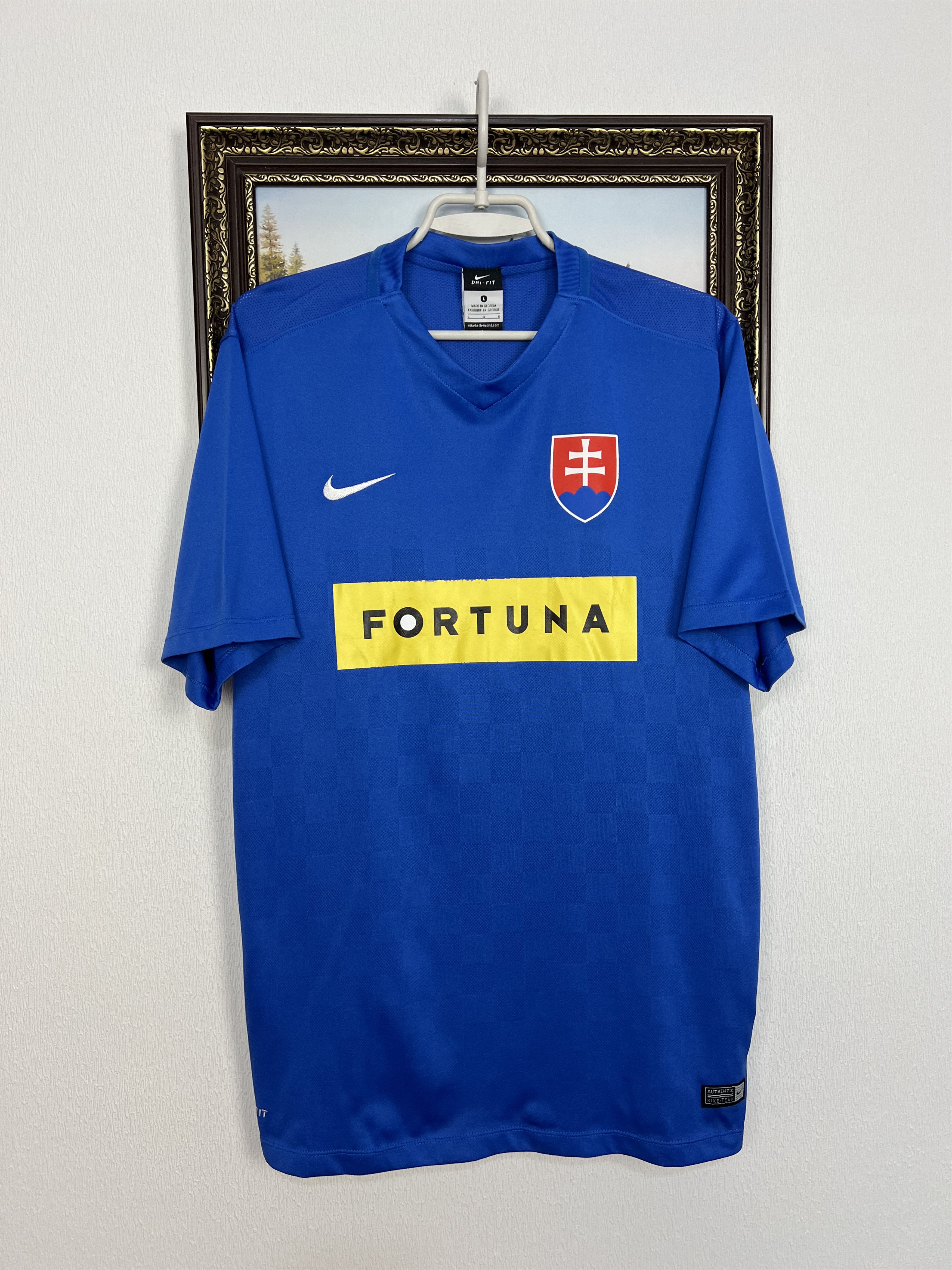 Nike Slovakia football shirt Soccer Nike Jersey National Trikot Size US L / EU 52-54 / 3 - 1 Thumbnail