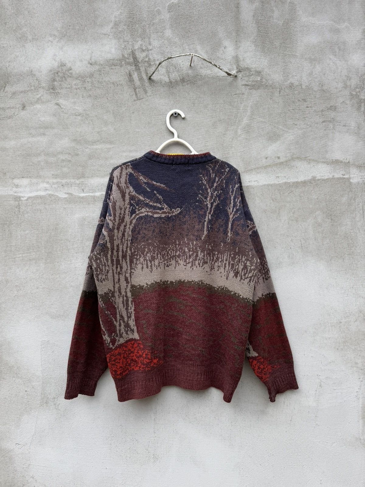Vintage 🦌80s Vintage Forest Deer Sweater🏔️🌳 Size US L / EU 52-54 / 3 - 2 Thumbnail