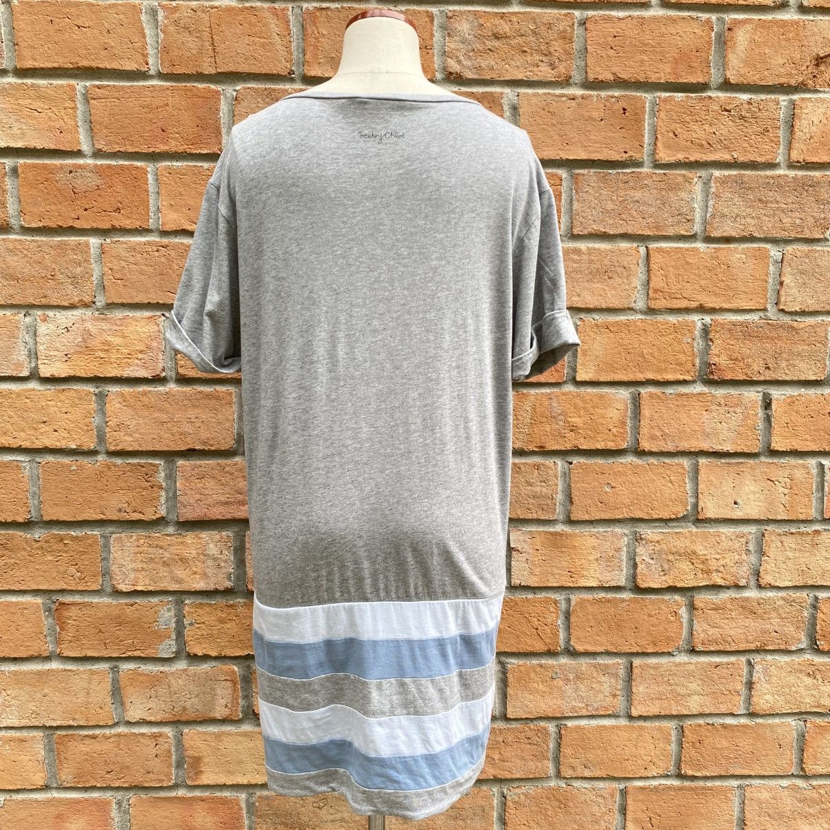 See by Chloe SEE BY CHLOE Soft Fabric Top with Blue-White Stripe Skirt Size S / US 4 / IT 40 - 18 Thumbnail