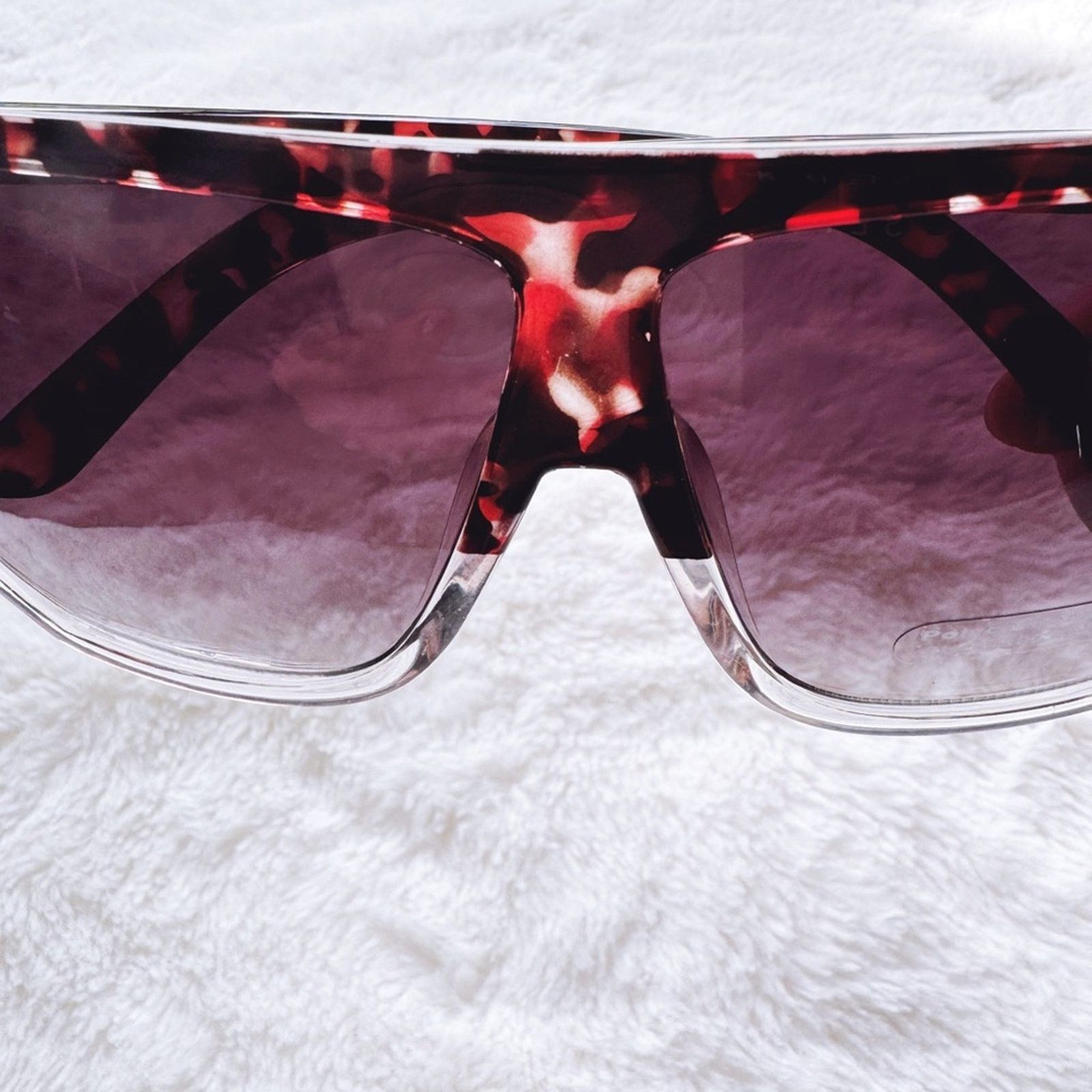 Other Kira Tortoise Brown & Clear Oversized Sunglasses Size ONE SIZE - 3 Thumbnail