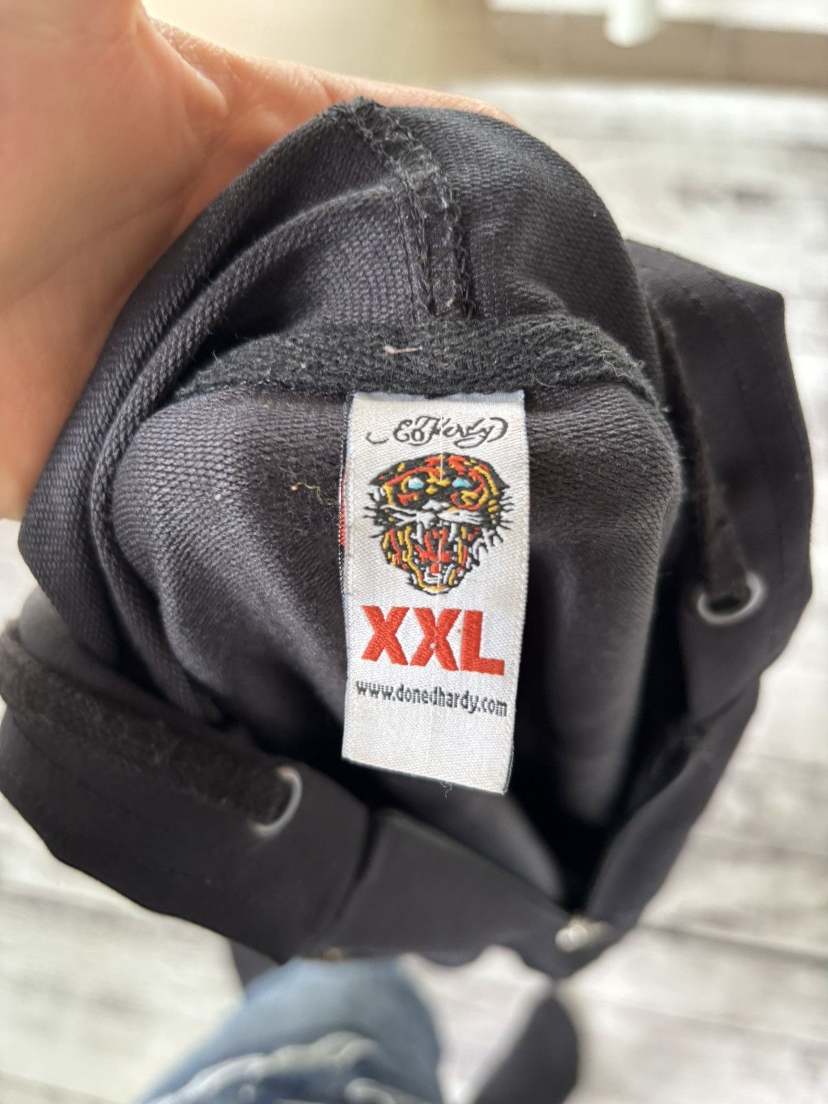 VINTAGE ED HARDY AVANT GARDE 2000s ZIP UP HOODIE