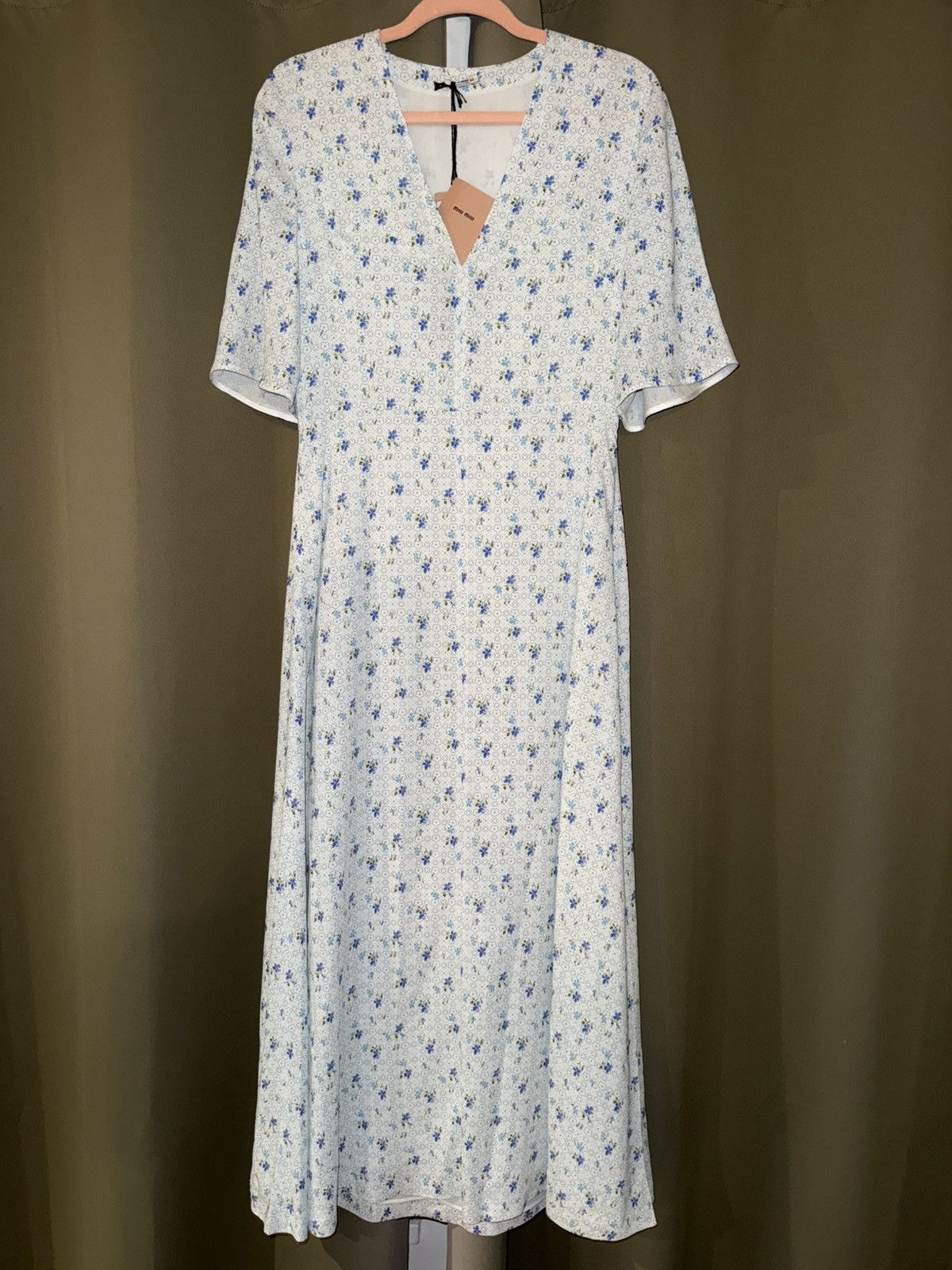 Miu Miu Miu Miu Floral Print Dress Size M / US 6-8 / IT 42-44 - 1 Thumbnail
