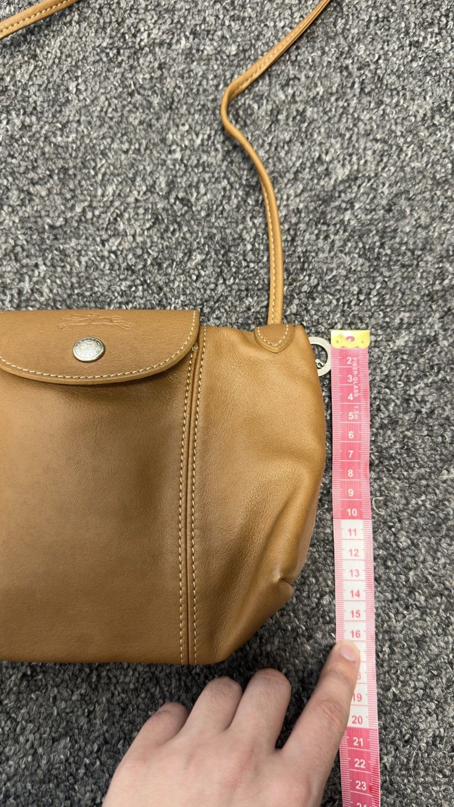 Longchamp Longchamp Women's Mini Crossbody Depose Brown Leather Bag Size ONE SIZE - 16 Thumbnail