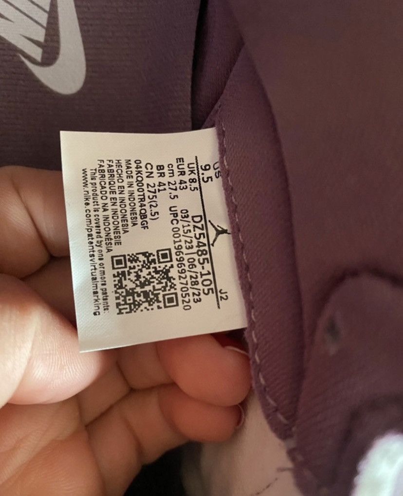 The North Face Nike Air Jordan One Mauve White Size US 10 / EU 43 - 14 Thumbnail