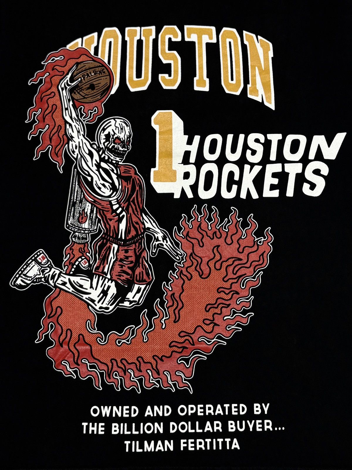 NBA × Warren Lotas Warren Lotas X NBA Houston Rockets Black T-Shirt Size S Size US S / EU 44-46 / 1 - 5 Thumbnail