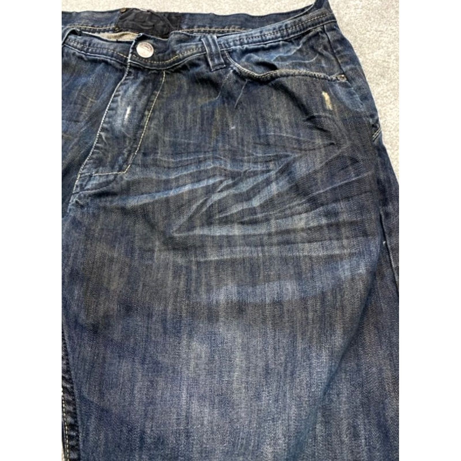 Our Legacy Legacy Jeans Mens 38x32 Blue Denim Straight Leg Relaxed Distressed Category: Jeans, Brand: Legacy Size US 38 / EU 54 - 5 Thumbnail