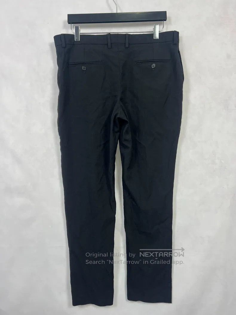 Saint Laurent Paris Saint Laurent Paris Black Basic Wool Trousers Size US 38 / EU 54 - 2 Thumbnail