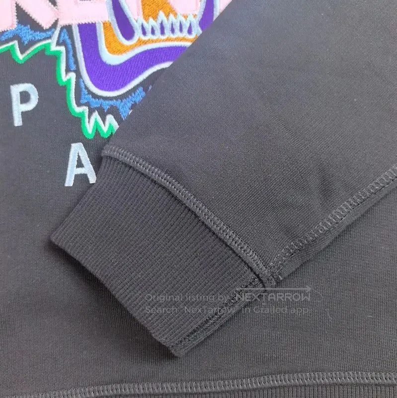 Kenzo KENZO Black Cotton Embroidered Sweatshirt for Women . Size L / US 10 / IT 46 - 6 Thumbnail