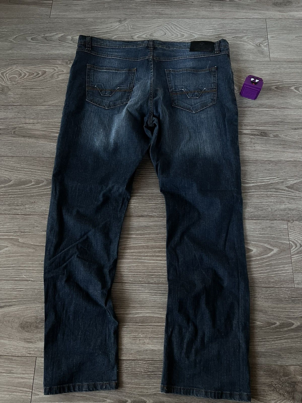 Vintage ‼️Vintage Carlo Colucci Enrico Tapered Dark Blue Denim Jeans‼️ Size US 40 / EU 56 - 5 Thumbnail