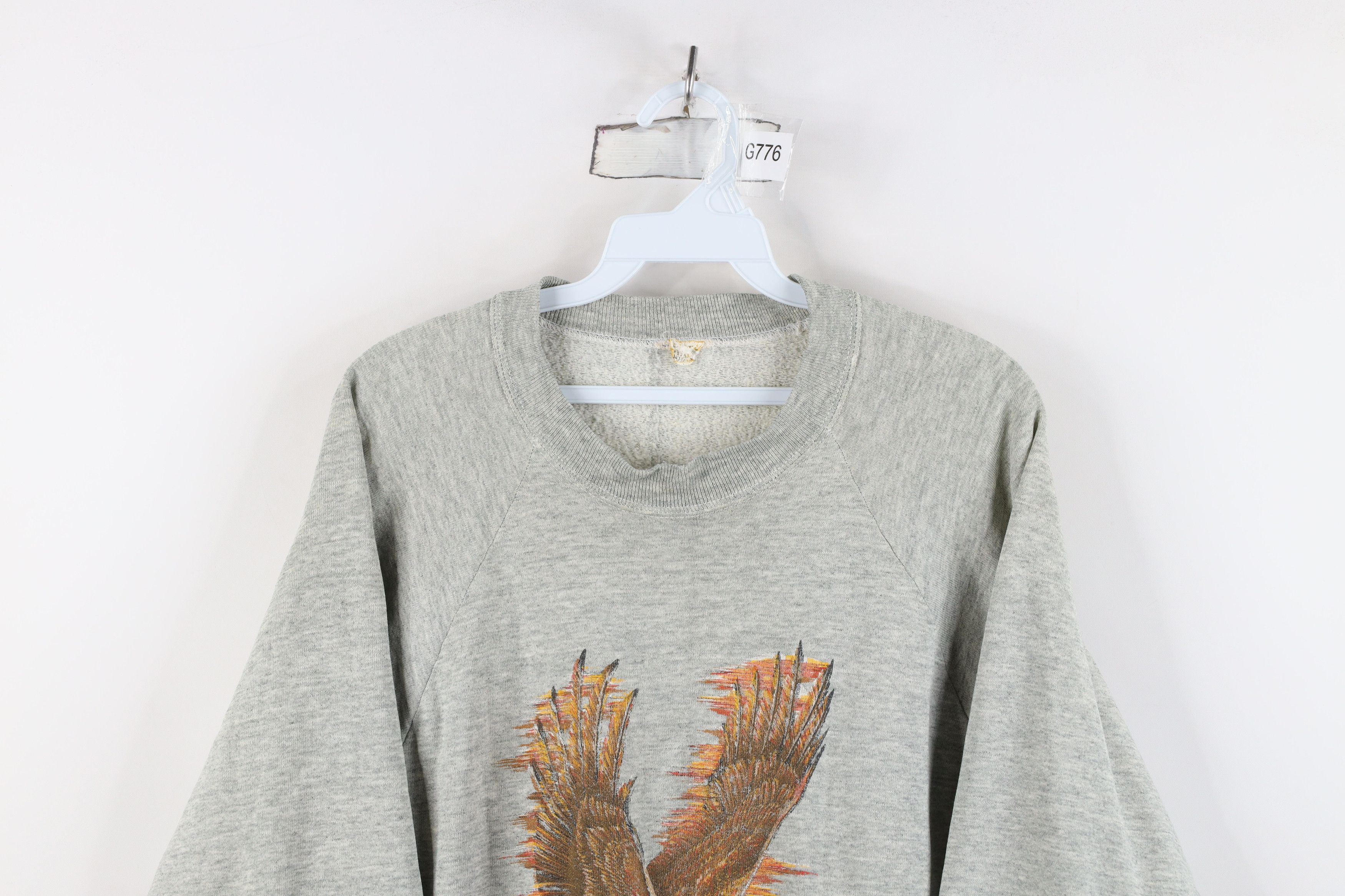 Vintage Vintage 70s 80s Streetwear Nature Eagle Sweatshirt Gray Size US M / EU 48-50 / 2 - 2 Thumbnail