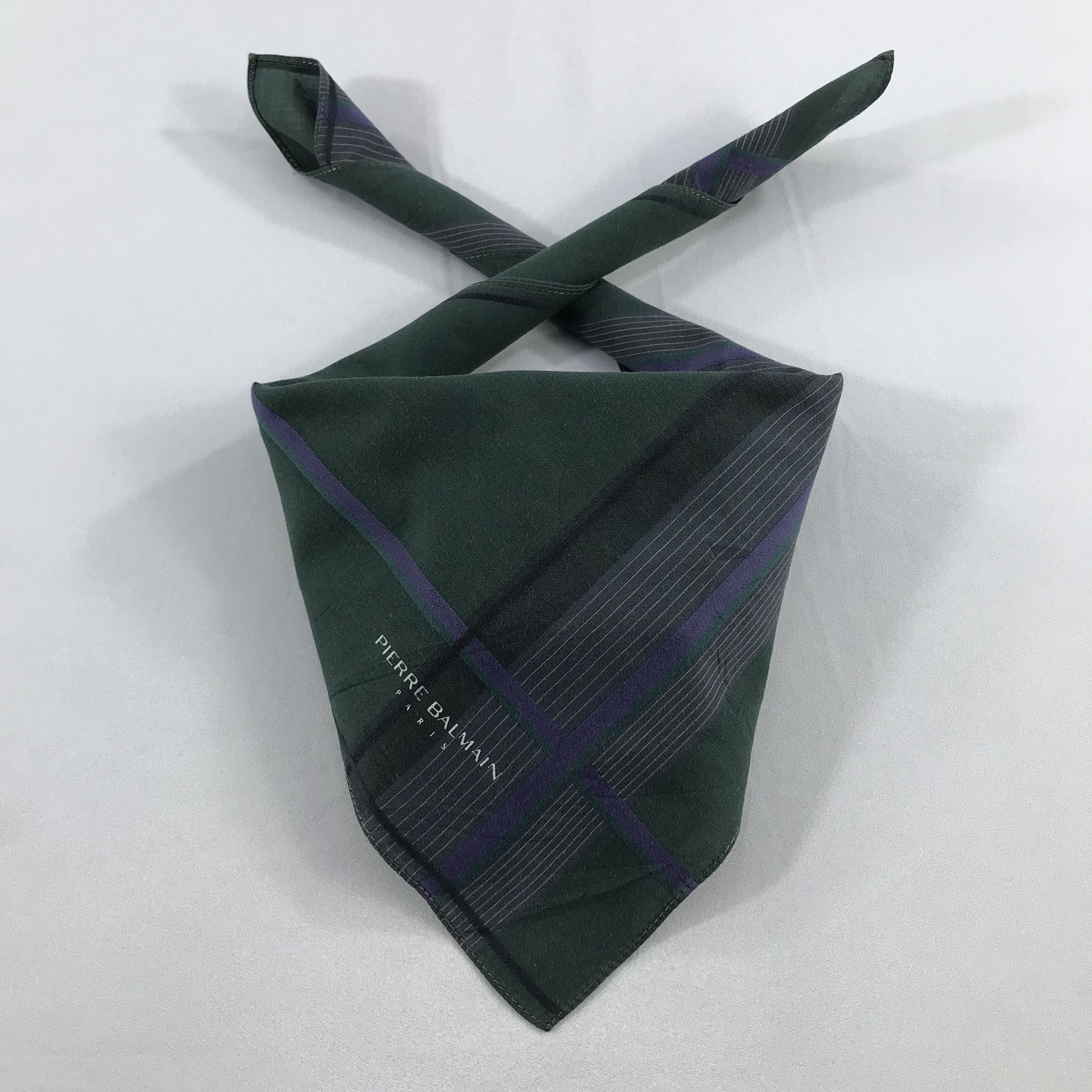 Pierre Balmain × Vintage Pierre Balmain Bandana / Handkerchief / Neckerchief - S2306 Size ONE SIZE - 3 Thumbnail