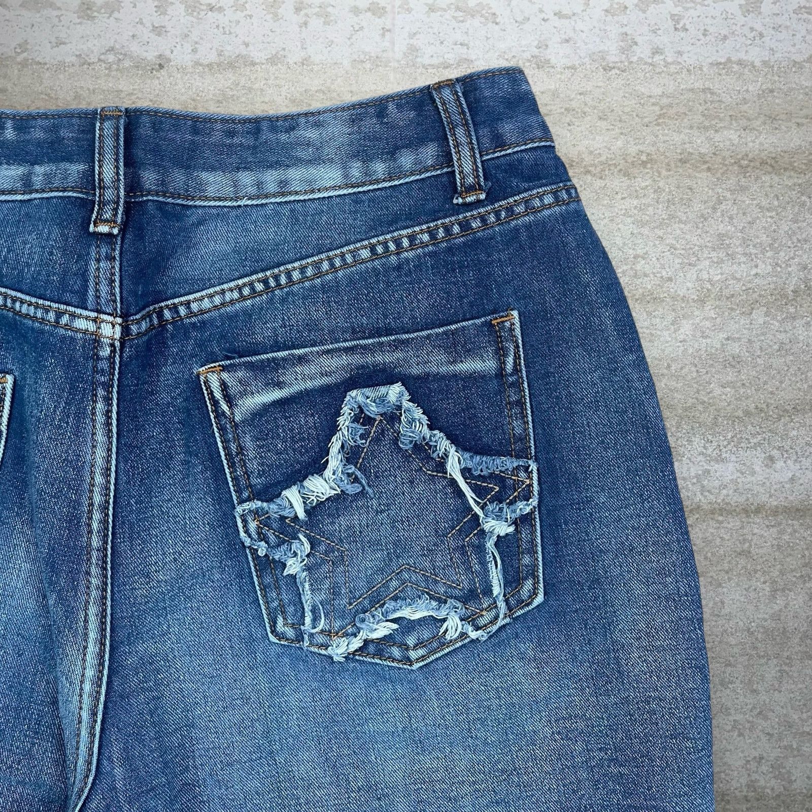 Vintage Vintage 90s Romwe Jeans 30x30 Bell Bottoms Flare Medium Wash Size 30" / US 8 / IT 44 - 3 Thumbnail