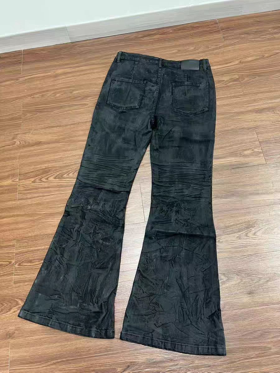 Jean ltx vintage punk grunge patchwork stack wax coated jeans Size US 36 / EU 52 - 8 Thumbnail